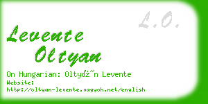 levente oltyan business card